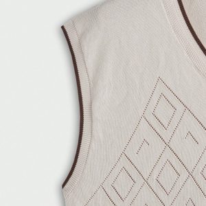 Manfinity KASUA Men??s V-Neck Sleeveless Simple Knit Sweater Vest, Casual Daily Wear - Image 4