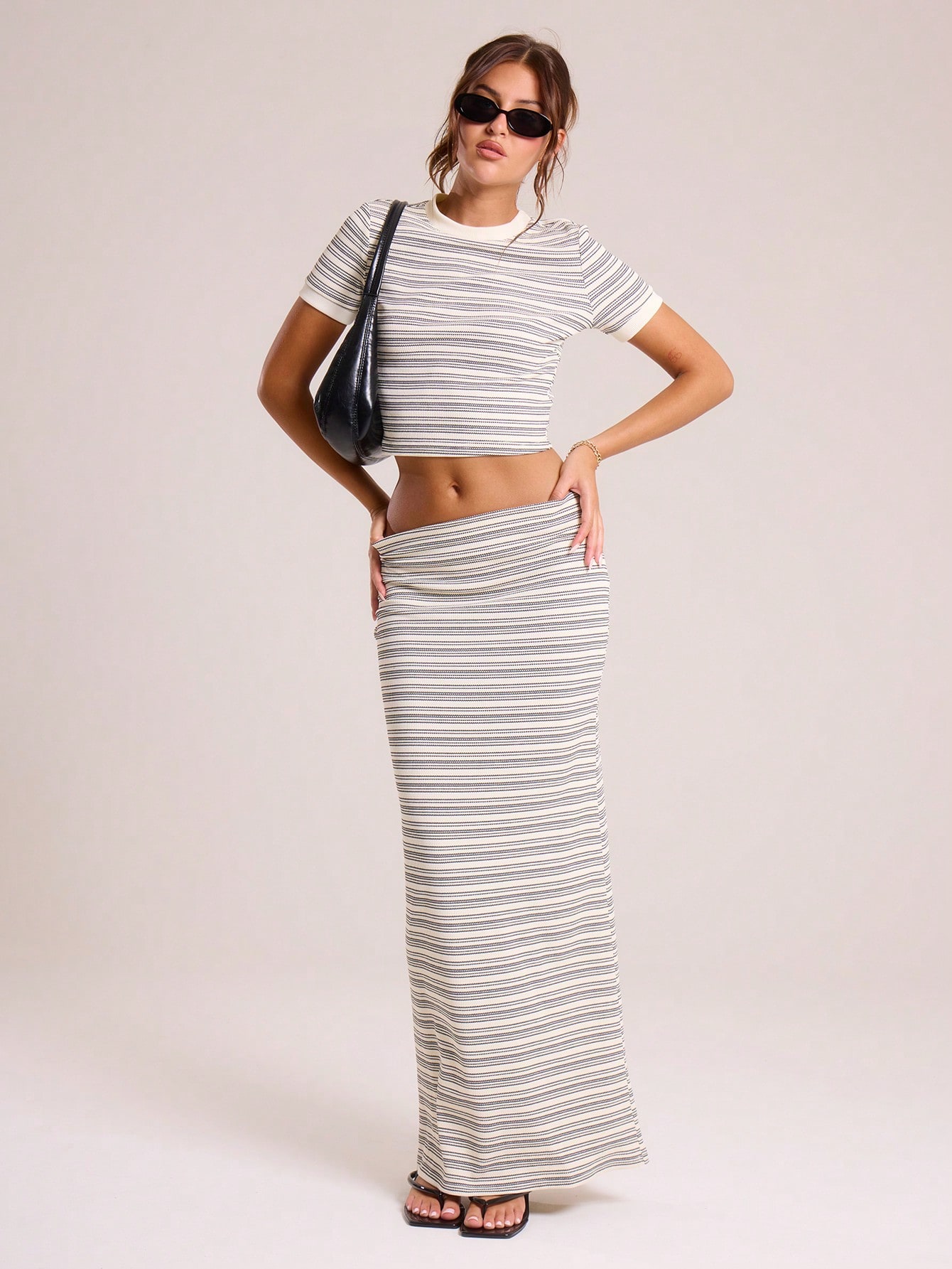 MUSERA Knitted Low Rise Maxi Skrirt - Image 3