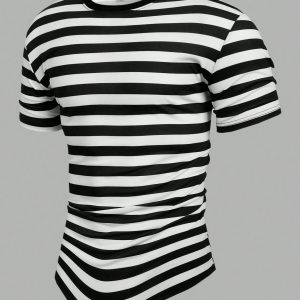 Manfinity KASUA Men??s Striped Round Neck T-Shirt - Image 6
