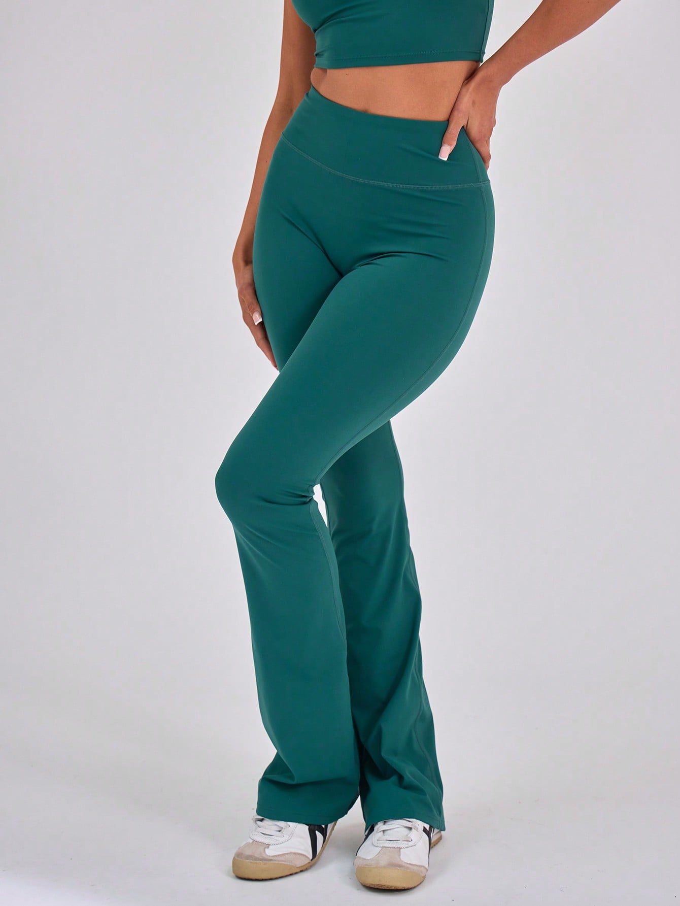 MUSERA High Waisted Sculpt Flare Sports Leggings Only - Image 1