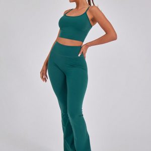MUSERA High Waisted Sculpt Flare Sports Leggings Only - Image 3