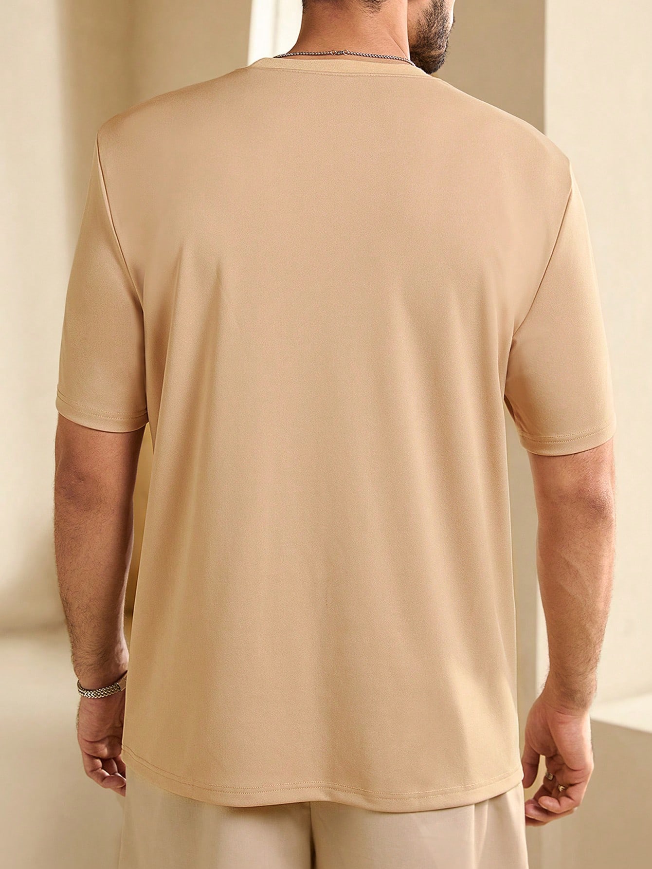 Manfinity KASUA Men Summer Letter Print Round Neck Short Sleeve Casual T-Shirt - Image 2