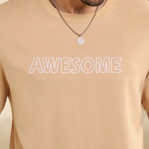 Manfinity KASUA Men Summer Letter Print Round Neck Short Sleeve Casual T-Shirt - Image 4