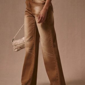 MUSERA Distressed Straight Leg Fit Jeans - Image 3