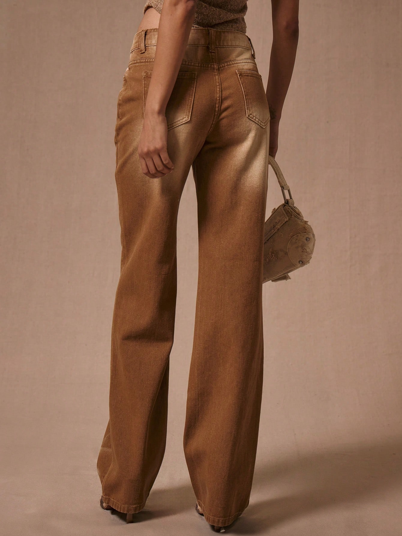 MUSERA Distressed Straight Leg Fit Jeans - Image 4