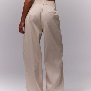 MUSERA Business,Fall Clothes,Teacher Outfit,Work High Waist Double Pleated Trousers - Image 2