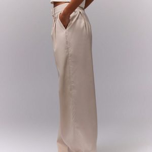 MUSERA Business,Fall Clothes,Teacher Outfit,Work High Waist Double Pleated Trousers - Image 4