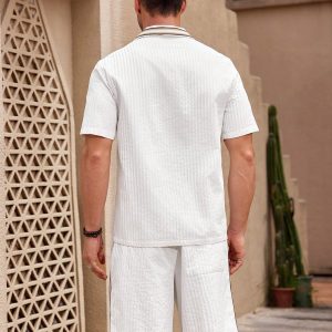 Manfinity KASUA Men??s Short Sleeve Shirt And Shorts Set - Image 2