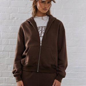 MUSERA Oversized Zip Up Hoodie - Image 1