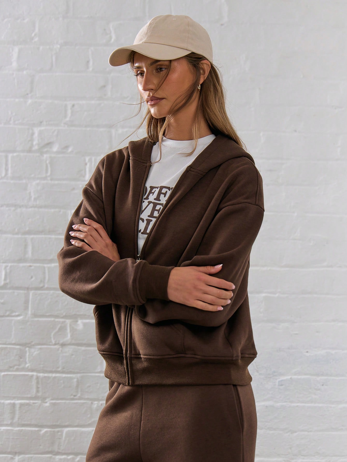 MUSERA Oversized Zip Up Hoodie - Image 2