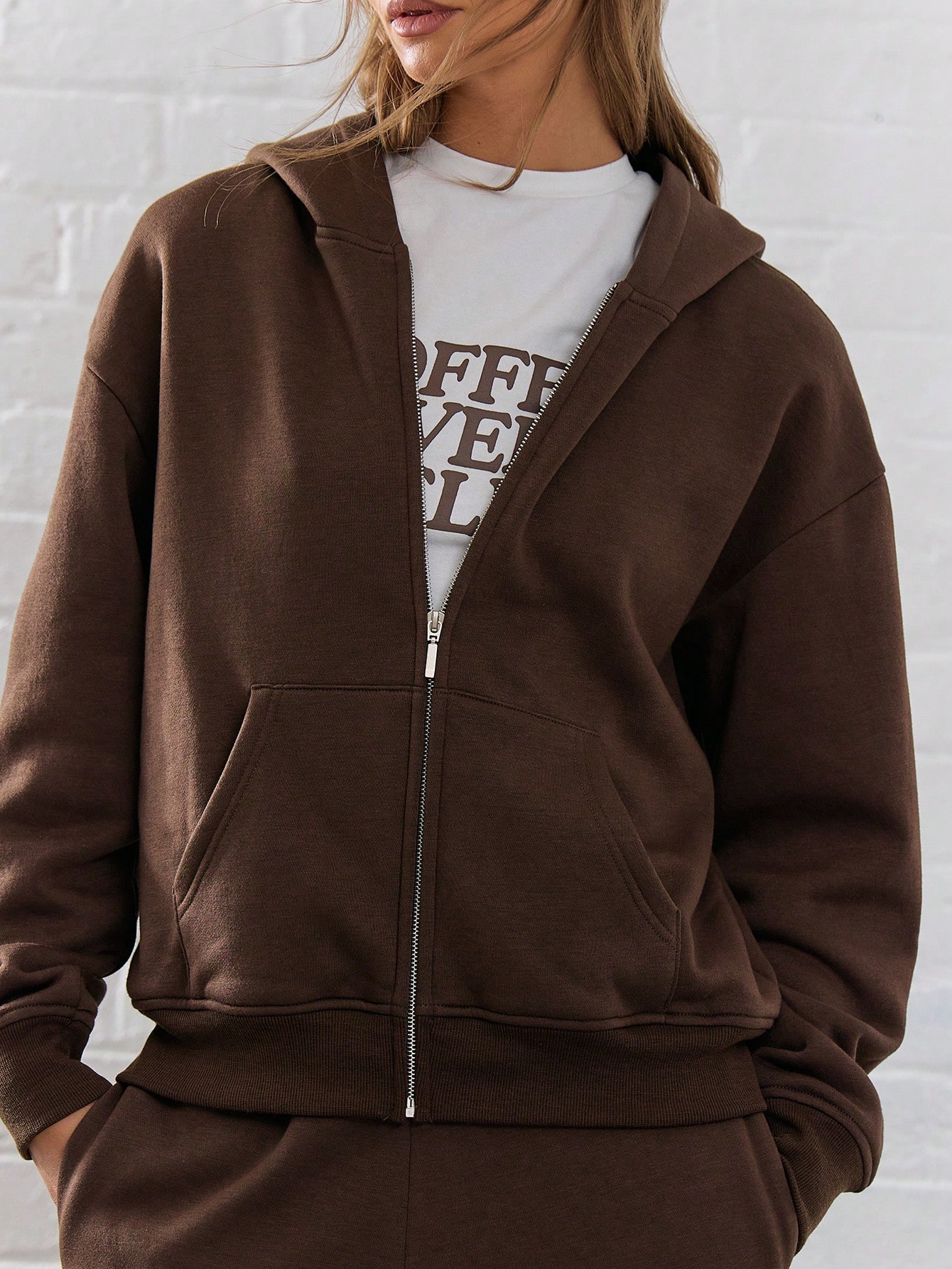 MUSERA Oversized Zip Up Hoodie - Image 5