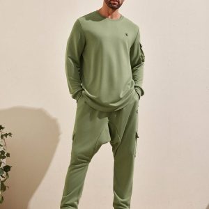 Manfinity KASUA Men Flap Pocket Side Sweatshirt & Sweatpants - Image 7