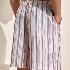 Manfinity KASUA Men??s Cotton Striped Breathable And Comfortable Shorts - Image 2