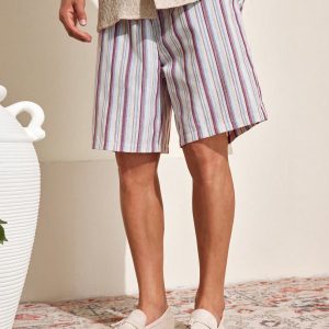 Manfinity KASUA Men??s Cotton Striped Breathable And Comfortable Shorts - Image 4